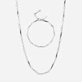 Curved Links Bundle Argento