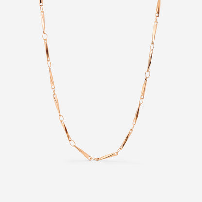 Curved Links Collana Oro Rosa