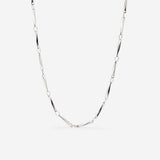 Curved Links Collana Argento