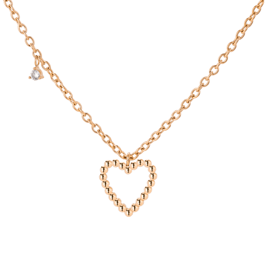 Heart of Gold Collana Oro Rosa