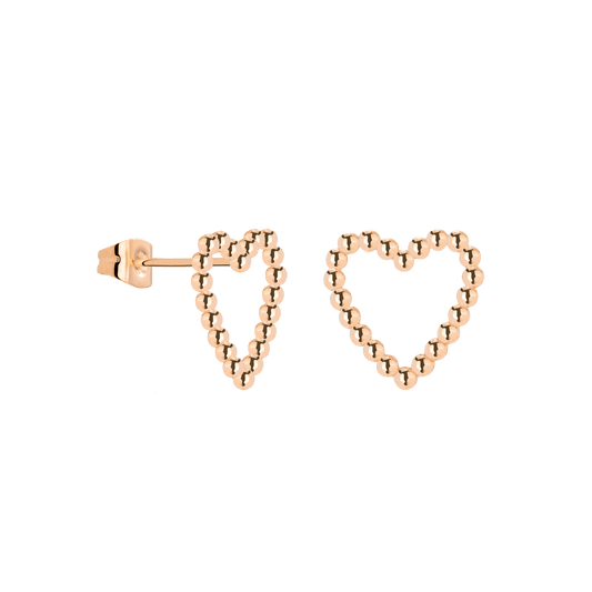 Heart of Gold Orecchini Oro Rosa