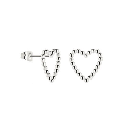 Heart of Gold Orecchini Argento