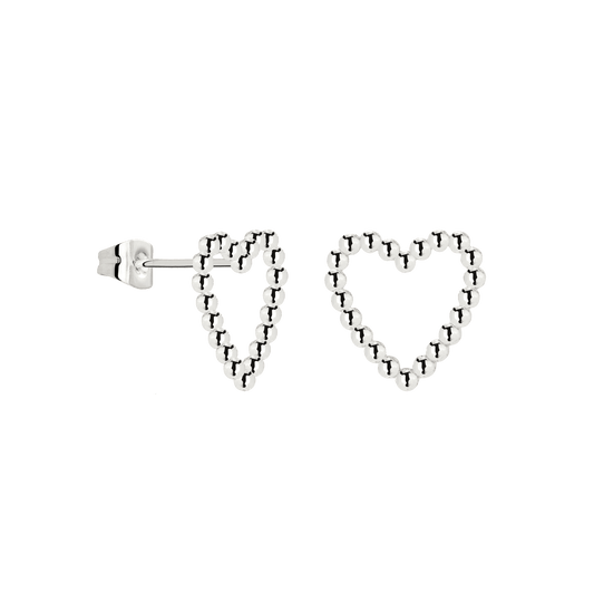 Heart of Gold Orecchini Argento