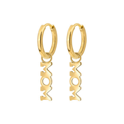 Mom Forever Hoop Set Small Oro