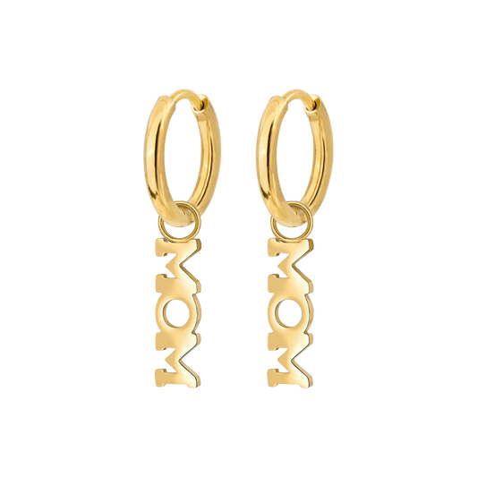 Mom Forever Hoop Set Small Oro