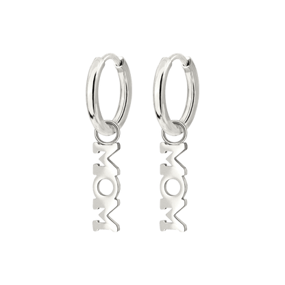Mom Forever Hoop Set Small Argento