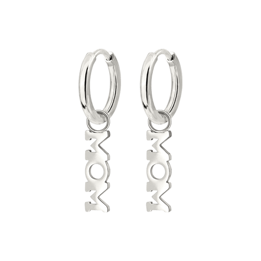 Mom Forever Hoop Set Small Argento