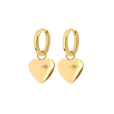 Sparkle Heart Hoop Set Baby Oro