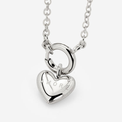 Amore Mio Classic Chain Collana Set Argento