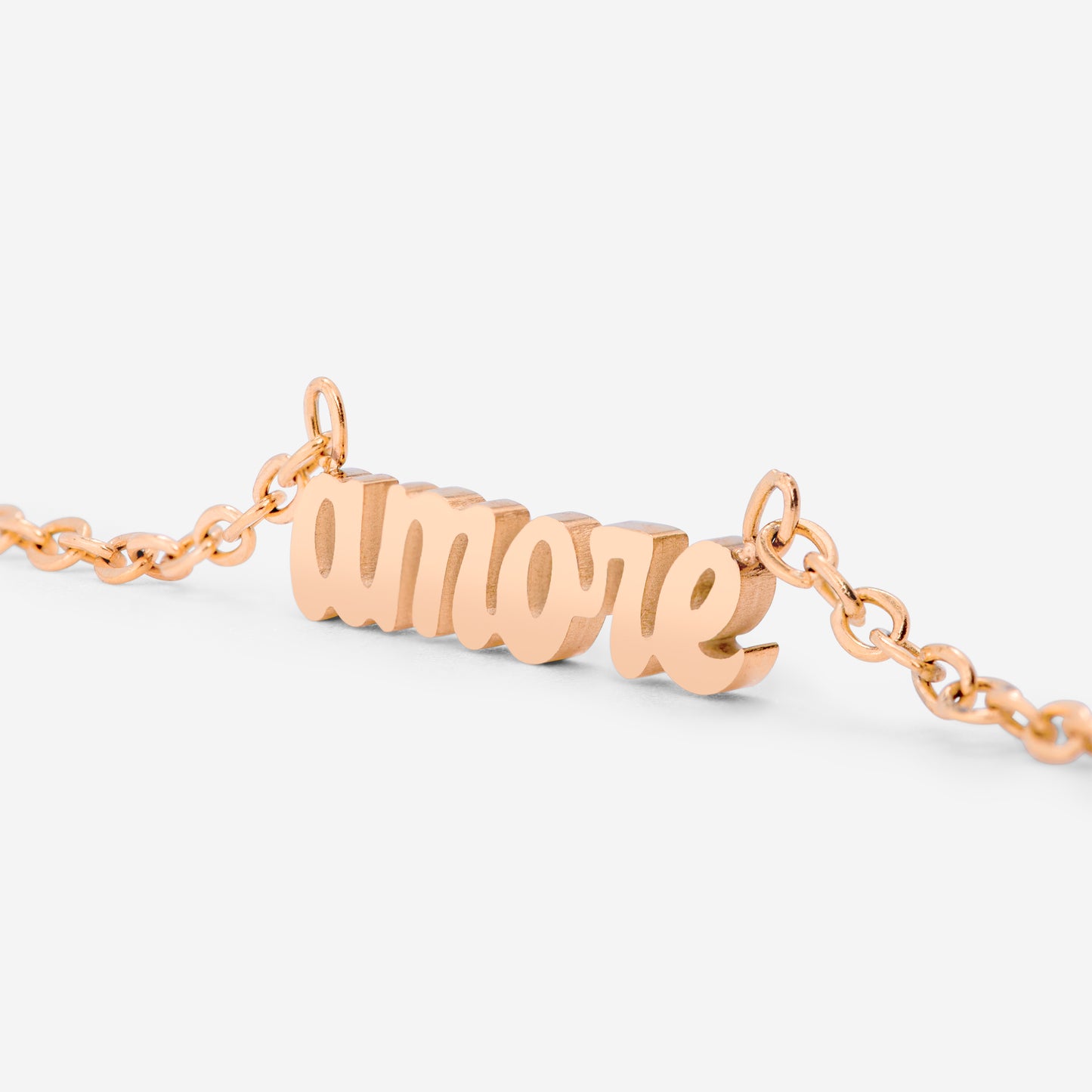 Amore Mio Collana Oro Rosa