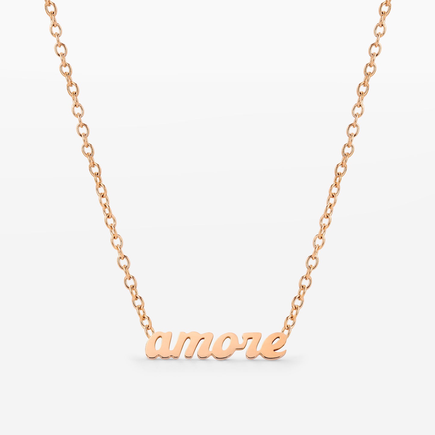Amore Mio Collana Oro Rosa