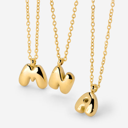 Bubble Letter Collana Oro