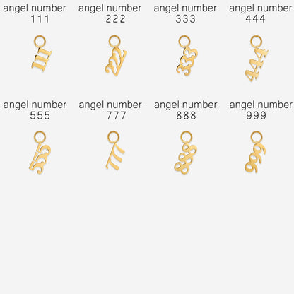 Angel Number Hoop Set Small