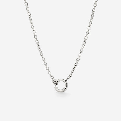 Classic Chain Charm Colla Argento