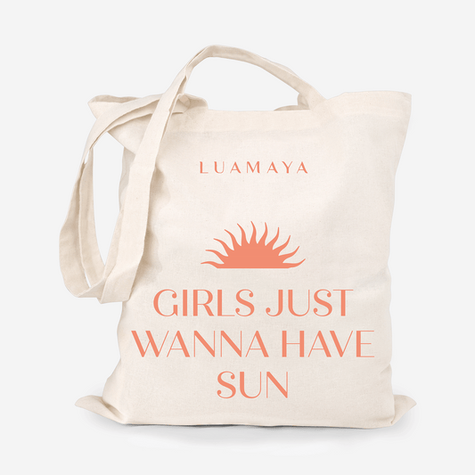 Borsa di iuta Girls just wanna have sun