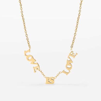 Love is Love Collana Oro
