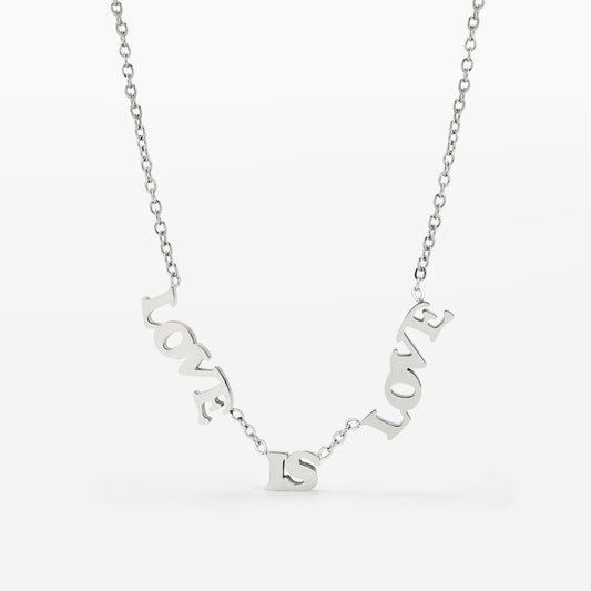 Love is Love Collana Argento