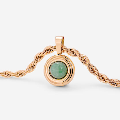 Olive Glow Collana Oro Rosa