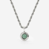 Olive Glow Collana Argento