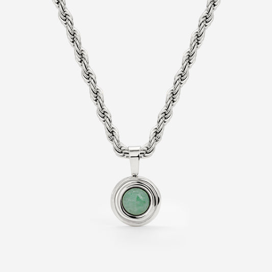 Olive Glow Collana Argento