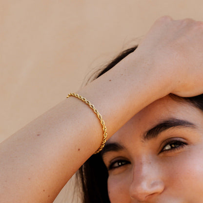 Rope Chain Bracciale Oro