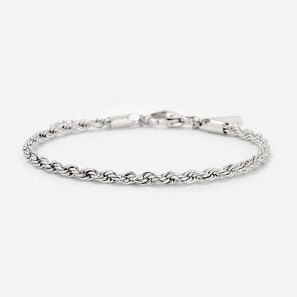 Rope Chain Bracciale Argento
