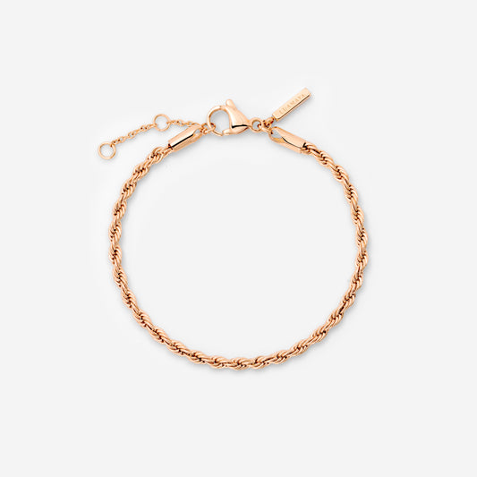Rope Chain Bracciale Oro Rosa