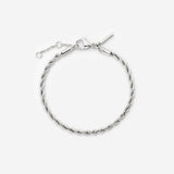 Rope Chain Bracciale Argento
