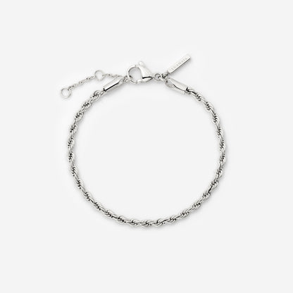 Rope Chain Bracciale Argento