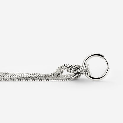 Sea Strands Hoop Set Small Argento