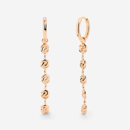 Tides of Time Hoop Set Small Oro Rosa