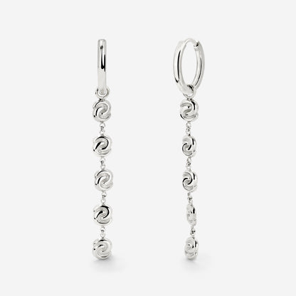 Tides of Time Hoop Set Small Argento