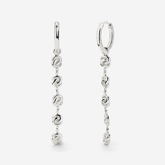 Tides of Time Hoop Set Small Argento