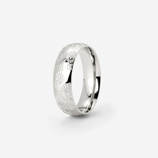 Ammonite Shell Anello Argento