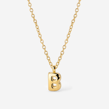 Bubble Letter Collana Oro