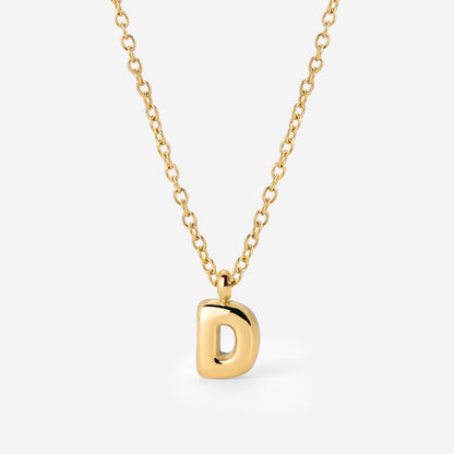 Bubble Letter Collana Oro