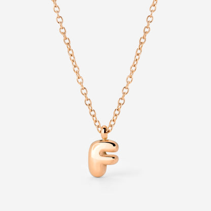 Bubble Letter Collana Oro Rosa