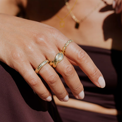 Braided Divine Anello Oro