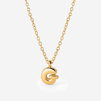 Bubble Letter Collana Oro