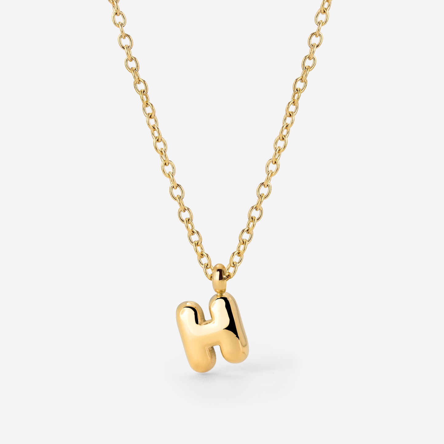 Bubble Letter Collana Oro