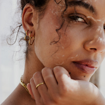 Heartily Hoops Small Oro