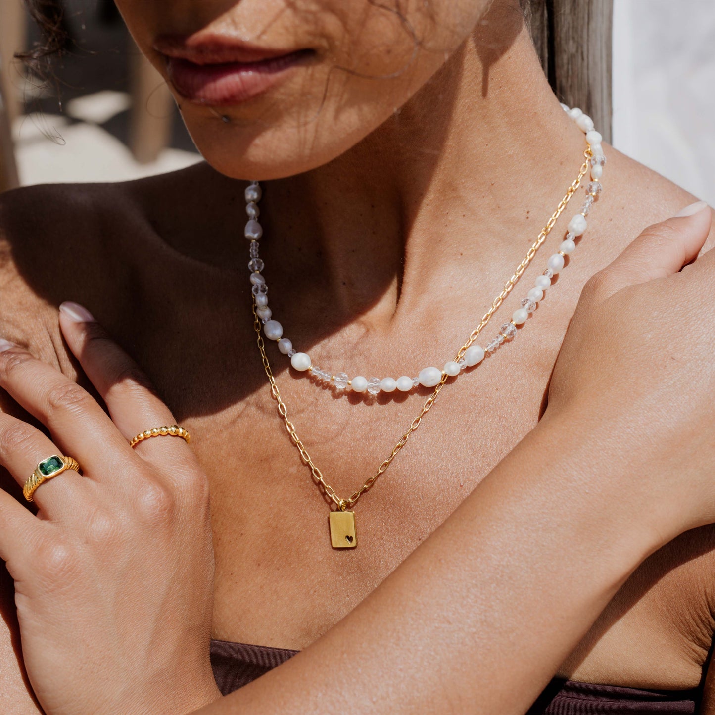 Icy Cool Pearl Collana Oro