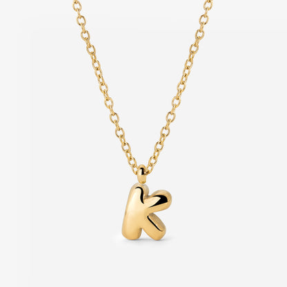 Bubble Letter Collana Oro
