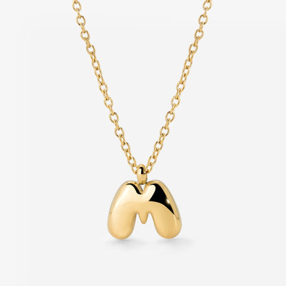 Bubble Letter Collana Oro