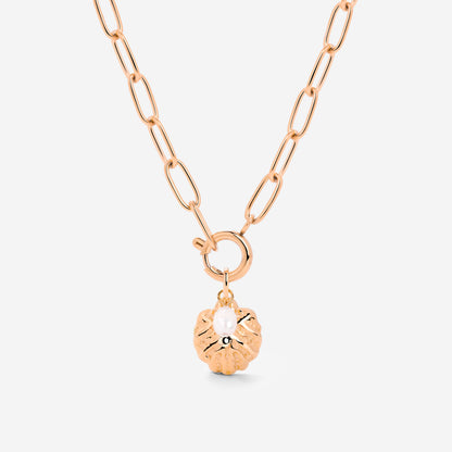 Ocean Lovers Oval Links Collana Set Oro Rosa