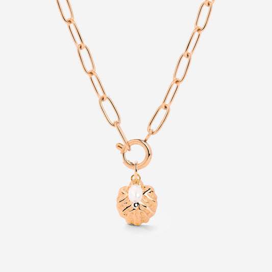 Ocean Lovers Oval Links Collana Set Oro Rosa
