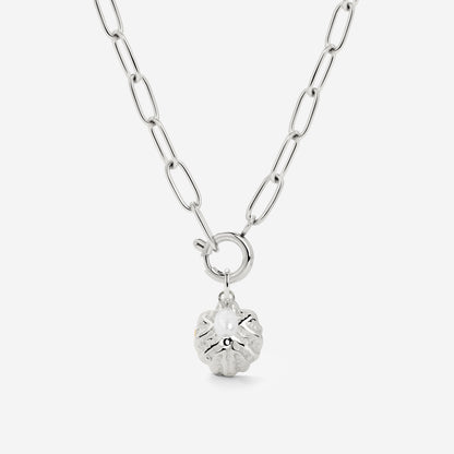 Ocean Lovers Oval Links Collana Set Argento