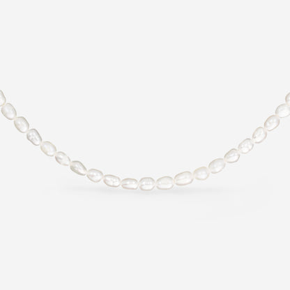 Perlita Choker Argento