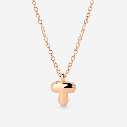 Bubble Letter Collana Oro Rosa