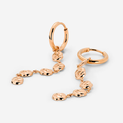 Tides of Time Hoop Set Small Oro Rosa